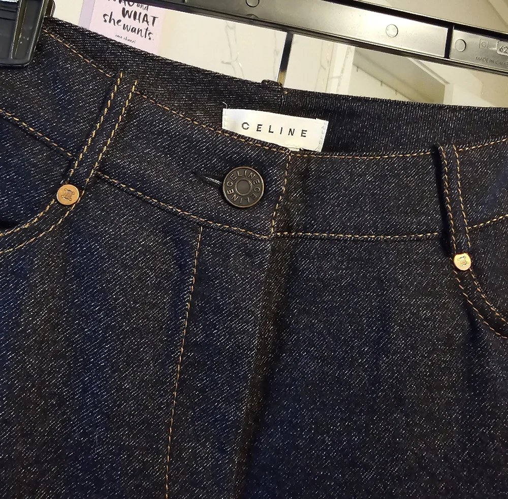 EUC Celine Wool Triomphe Flare Pants 34! - Picture 10 of 12